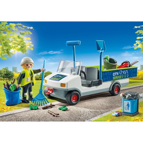 Playmobil City Action Street Cleaner With E-Vehicle 71433 4008789714336