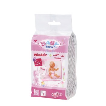 MGA Entertainment BABY Born Nappies, 5 Pack  826508-116222 4001167826508