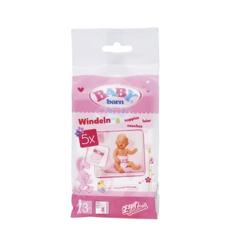 MGA Entertainment BABY Born Nappies, 5 Pack  826508-116222 4001167826508
