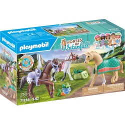 Playmobil Horses Of Waterfall Three With Saddles 71356 4008789713568