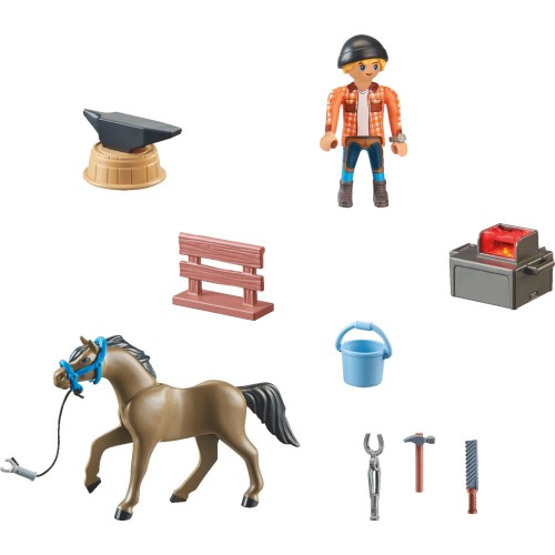 Playmobil Horses Of Waterfall Ο Πεταλωτής Ben Με Το Άλογο Achilles 71357 4008789713575