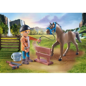 Playmobil Horses Of Waterfall Ο Πεταλωτής Ben Με Το Άλογο Achilles 71357 4008789713575