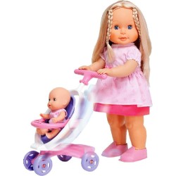 MG TOYS Κουκλα I-Dolls Λίλα Και Η Αδερφούλα Της Περπατώ Και Τραγουδώ Με Καροτσάκι 400702 5204275007022