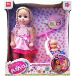 MG TOYS Κουκλα I-Dolls Λίλα Και Η Αδερφούλα Της Περπατώ Και Τραγουδώ Με Καροτσάκι 400702 5204275007022
