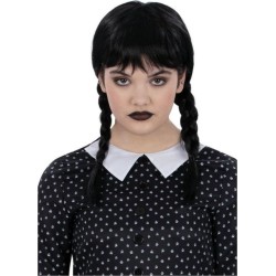 Fun Fashion Halloween Wig Wednesday Halloween 80392 5059513217653