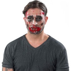 Fun Fashion Halloween Transparent Mask With Blood 80652 5204745806520