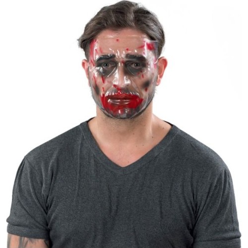 Fun Fashion Halloween Transparent Mask With Blood 80652 5204745806520