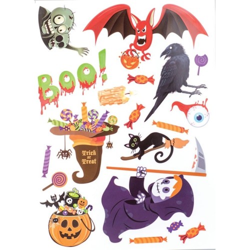 Fun Fashion Halloween Halloween Wipe Stickers Halloween 81185 5204745811852