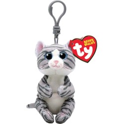 ty Beanie Bellies Mitzi Fluffy Kitten Clip Gray 8.5Cm 1607-43100 008421431007