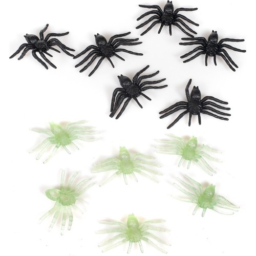 Christakopoulos Figures Spiders Black And Glow In Dark 7008 5212007591183