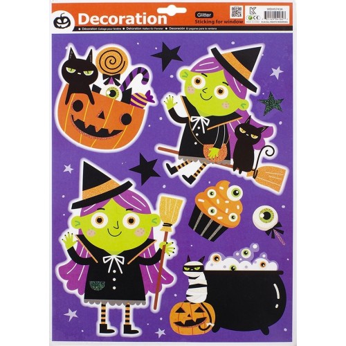 Christakopoulos Window Stickers With Glitter 2Pcs., 41X29cm 5903 5212007590766