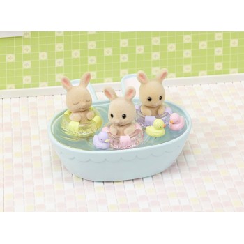 Epoch Sylvanian Family Σετ Μπάνιου Για Τρίδυμα - Σετ Παιχνιδιού Κουκλόσπιτου 5707 5054131057070