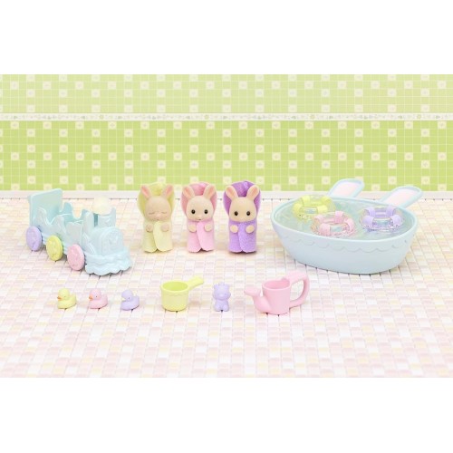 Epoch Sylvanian Family Σετ Μπάνιου Για Τρίδυμα - Σετ Παιχνιδιού Κουκλόσπιτου 5707 5054131057070
