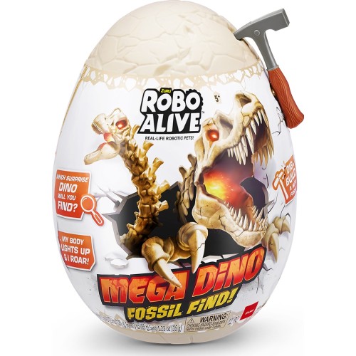 ZURU Αυγό Dino Fossil Mega Robo Alive Series 1 (2 Σχέδια) - 1 Τμχ 11871102 4894680027381
