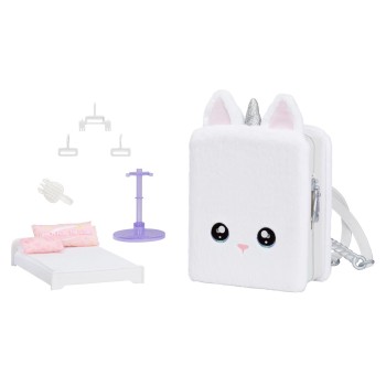 MGA Entertainment Na! Na! Na! Surprise 3-In-1 Backpack Bedroom Unicorn Playset- Tiffany Sparkles 592365EUC 035051592365