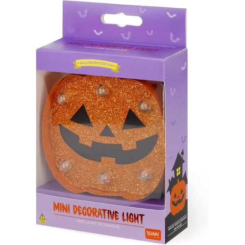 Legami Mini Decorative Light Halloween Pumpkin Theme, Indoor Use, Bright LED Light LELI0047 8052694002510