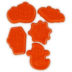 Legami Halloween Cookie Cutters, Cookie Cutters, 5 Shapes, Also Suitable For Children, Dishwasher Safe HCC0001 8052694002503