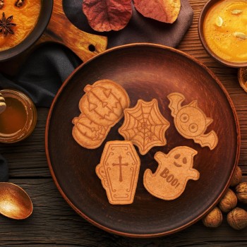 Legami Halloween Cookie Cutters, Cookie Cutters, 5 Shapes, Also Suitable For Children, Dishwasher Safe HCC0001 8052694002503