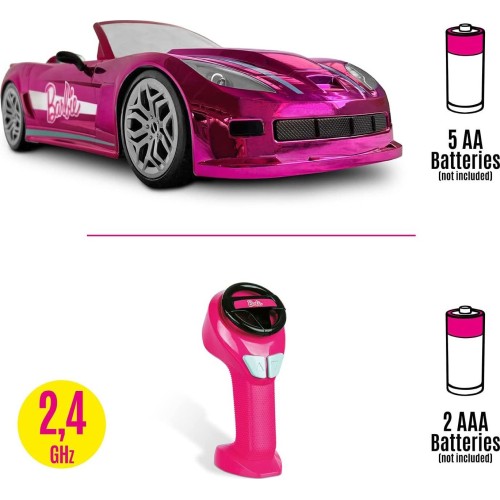MONDO Barbie Τηλεκατευθυνόμενο R/C Όχημα Dream Car 2.4Ghz Ροζ M63619 8001011636198