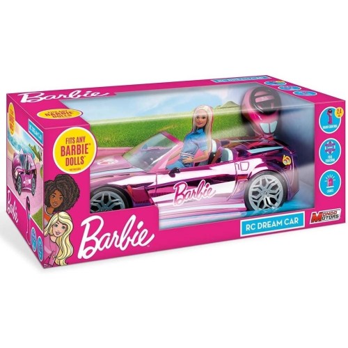 MONDO Barbie Τηλεκατευθυνόμενο R/C Όχημα Dream Car 2.4Ghz Ροζ M63619 8001011636198