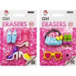 MathV Fancy Eraser Set: Girl In Pink QH-8320 6971123983201