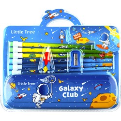 MathV Space Prince/Ocean Princess Pencil Set In Metal Box LT8001 6928184601612