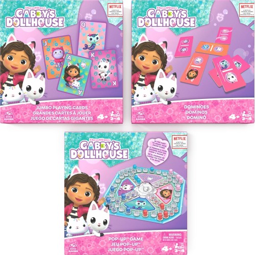Spin Master Gabby's Dollhouse: 3Pack Games Bundle (6066779) 092157 778988460832