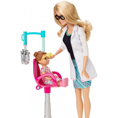 Mattel Barbie Οφθαλμίατρος Σετ Παιχνιδιού CMF42 887961153125