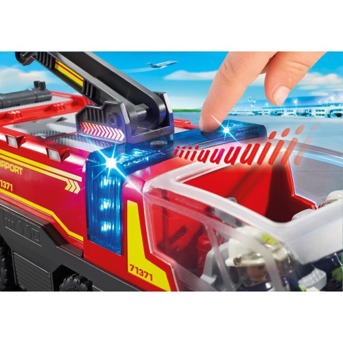 Playmobil City Action Airport Fire Engine With Lights And Sound 71371 4008789713711