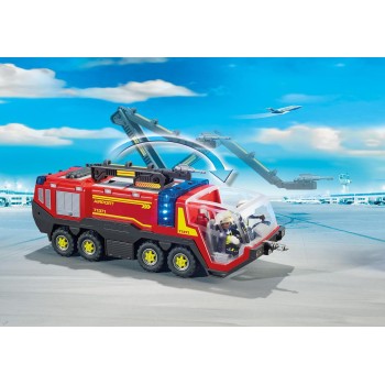 Playmobil City Action Airport Fire Engine With Lights And Sound 71371 4008789713711