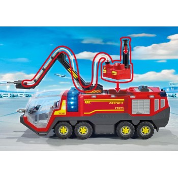 Playmobil City Action Airport Fire Engine With Lights And Sound 71371 4008789713711