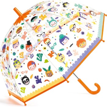 Djeco Childrens Umbrella That Changes Color Faces 68Cm. 04709 3070900047099