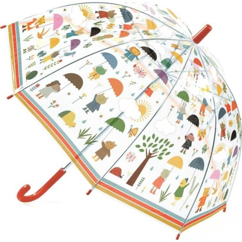 Djeco Childrens Umbrella Rainy Day 70Cm 04809 3070900048096