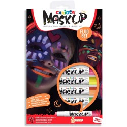 Carioca Maskup Face Markers 6 Pcs. - Neon Colors 43156 8003511431563