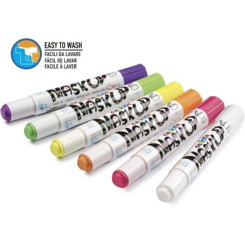 Carioca Maskup Face Markers 6 Pcs. - Neon Colors 43156 8003511431563