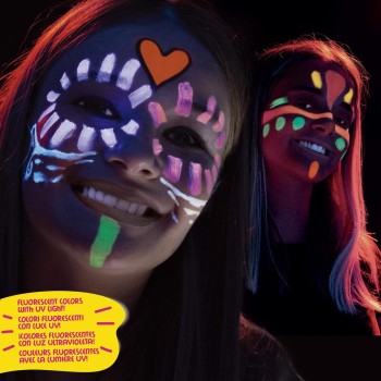 Carioca Maskup Face Markers 6 Pcs. - Neon Colors 43156 8003511431563