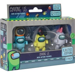 PMI Ltd Among Us Mini Action Figures - Ejected Edition 3 Pack (S3) (AU6303) 084240 7290117584392