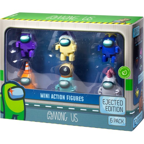 PMI Ltd Among Us Mini Action Figures - Ejected Edition 3 Pack (S3) (AU6303) 084240 7290117584392
