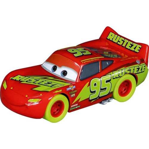 CARRERA Go!!! Set: Disney Cars - Glow Racers Lightning Mcqueen Vs Jackson Storm - Battery Operated 1:43 20063521 091035 40074866