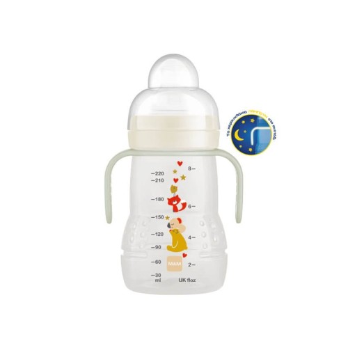 MAM Trainer Night Transition Bottle 220Ml White 451U 9001616833601