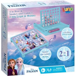 Diakakis imports Board Game 4 In A Row And Snake Disney Frozen 2 29X29x6 Cm. 000564122 5205698648861