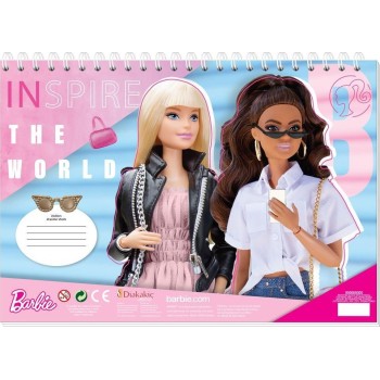 Diakakis imports Barbie Coloring Book 23X33 Cm, 40 Sheets, Stickers-Stencils-2 Coloring Pages, 2 Drawings 000570344 520569859531