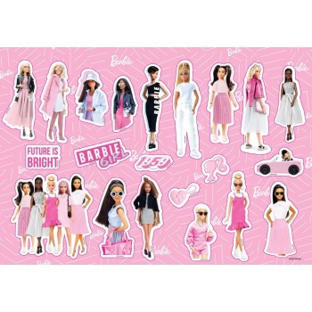 Diakakis imports Μπλοκ Ζωγραφικής Barbie 23X33 Εκ., 40 Φύλλα, Aυτοκόλλητα-Στενσιλ-2 Σελίδες Χρωματισμού 000570344 5205698595318