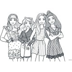 Diakakis imports Barbie Coloring Book 23X33 Cm, 40 Sheets, Stickers-Stencils-2 Coloring Pages, 2 Drawings 000570344 520569859531