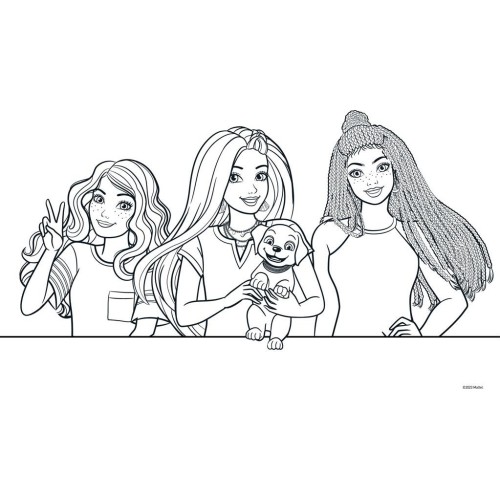 Diakakis imports Barbie Coloring Book 23X33 Cm, 40 Sheets, Stickers-Stencils-2 Coloring Pages, 2 Drawings 000570344 520569859531