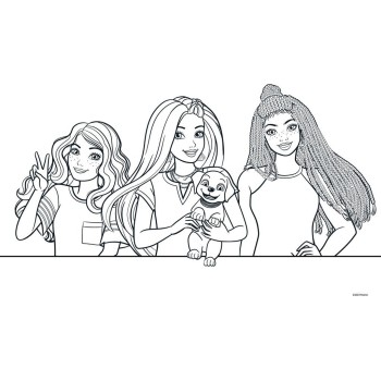 Diakakis imports Barbie Coloring Book 23X33 Cm, 40 Sheets, Stickers-Stencils-2 Coloring Pages, 2 Drawings 000570344 520569859531