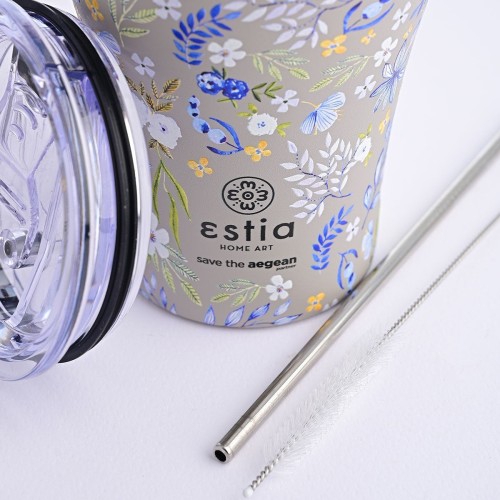 Estia Thermos Coffee MUG Save THE Aegean 350Ml Symphony Taupe 01-16869 5207158016869
