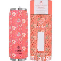 Estia Θερμός Travel Cup Save The Aegean 500Ml Bouquet Coral 01-16821 5207158016821