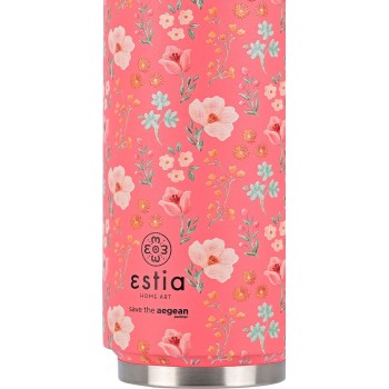 Estia Thermos Travel CUP Save THE Aegean 500Ml Bouquet Coral 01-16821 5207158016821