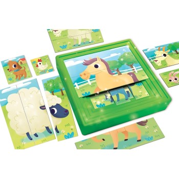 Lisciani Επιτραπέζιο Carotina Baby 9 Progressive Puzzles - Η Φάρμα 10.95483 8008324095483